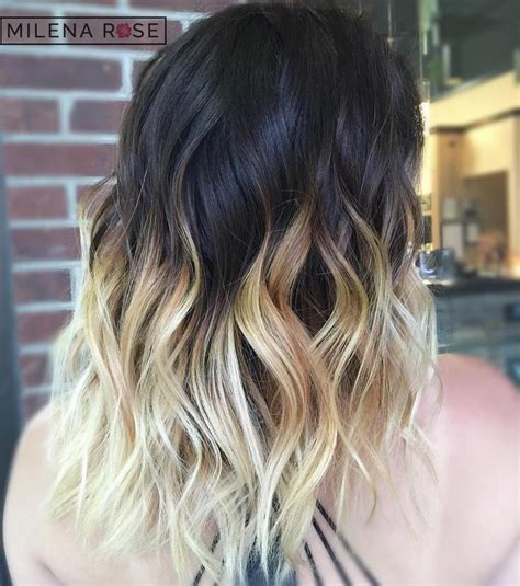 black hair with ombre blonde|ombre hair dirty blonde to.